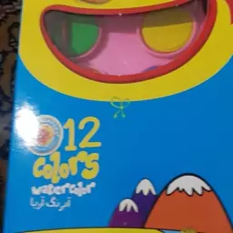 آبرنگ 12 رنگ آریا 