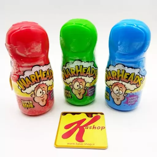 آبنبات انگشتی با پودر ترش وارهدز (40 گرم) warheads

