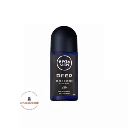 رول ضد تعریق مردانه 48 ساعته نیوا مدل Deep Black Carbon Dark Wood حجم 50ml(اورجینال)