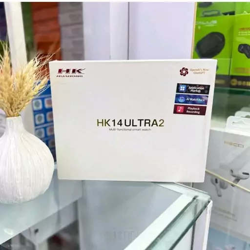 ساعت هوشمند hk 14 ultra 2 صفحه نمایش 49mm دارای سه عدد دستبند سیلیکونی و فلزی