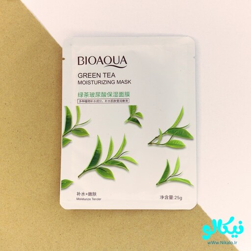 ماسک ورقه ای چای سبز بیوآکوآ bioaqua