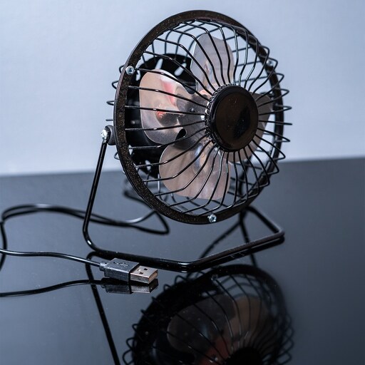 مینی پنکه رومیزی فلزی USB Fan