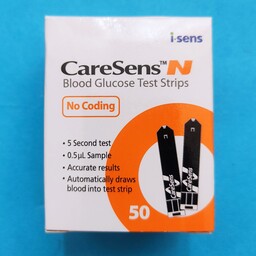 نوارتست قند خون کرسنس،،بسته 50 عددی،،caresens