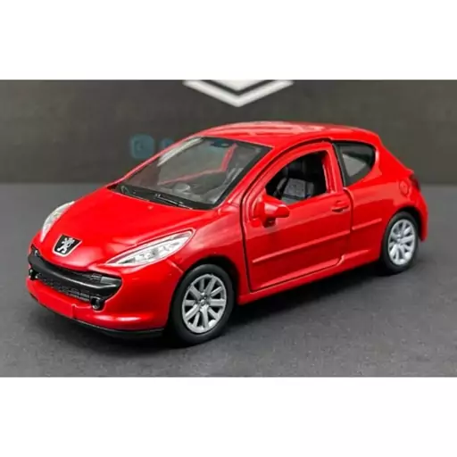 ماشین فلزی اسباب بازی پژو  Peugeot 207 قرمز