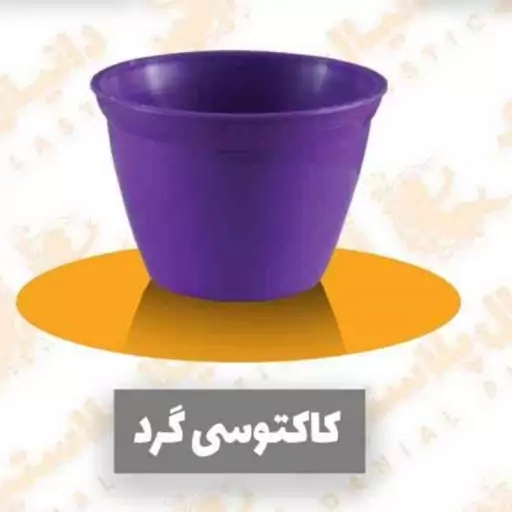 گلدان پلاستیکی کاکتوسی گرد72عددی