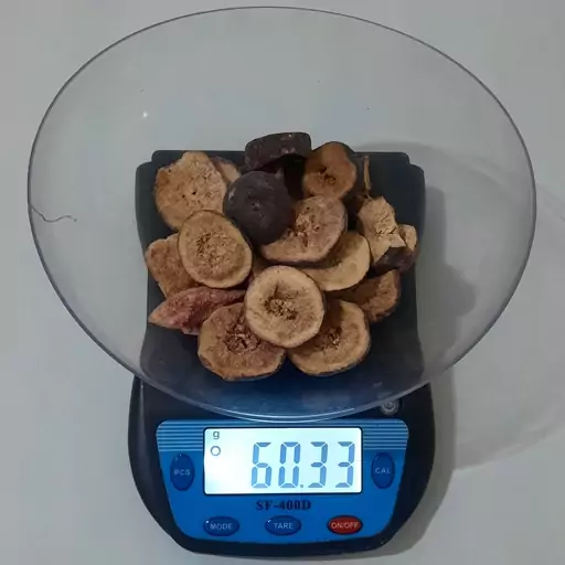 انجیر خشک پفکی 60 گرمی (فریز درایر freeze-dried)