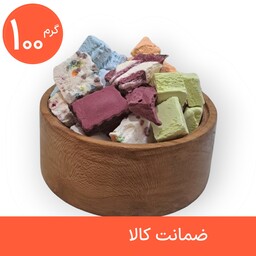 بستنی خشک پفکی 100 گرمی مخلوط طعم های متنوع بستنی ، میوه خشک انجمادی رولی پولی (فریز درایر freeze-dried)