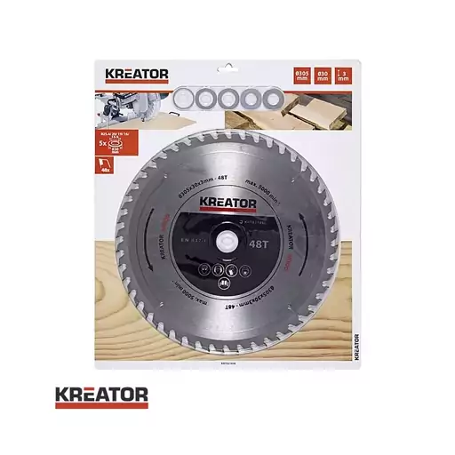 صفحه برش چوب 305 میلیمتری 48 دندانه برند KREATOR