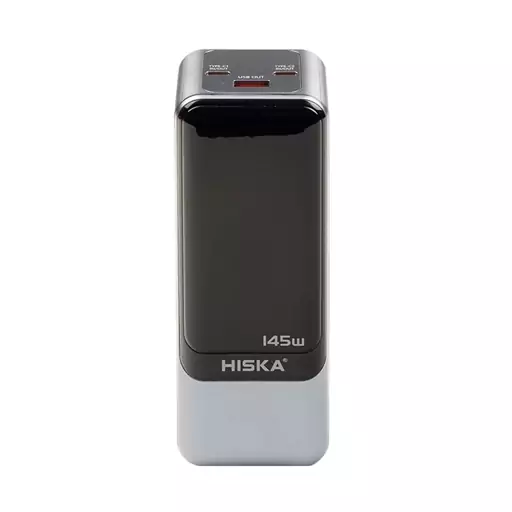 پاوربانک (PD و فست شارژ) Hiska 145W 27000mAh مدل HP-225PD - مشکی