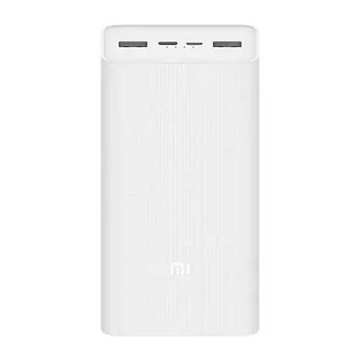 پاوربانک (فست شارژ) Xiaomi 18W 30000mAh مدل PB3018ZM - سفید - DST (گارانتی شش ماهه)