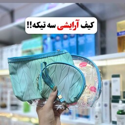 کیف لوازم آرایش سه تکه(آرایشی شین بیوتی)