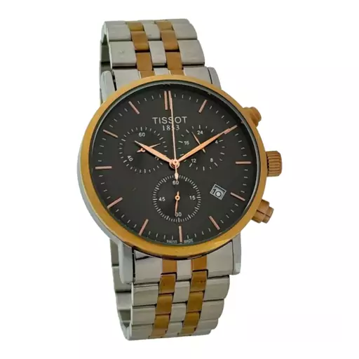 ساعت مچی مردانه تیسوت سه موتوره کرنوگراف  TISSOT 1853 NO2438 SR-RG-BK