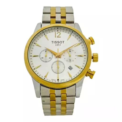 ساعت مچی مردانه تیسوت سه موتوره کرنوگراف  TISSOT 1853 NO2364 SR-GD-WE