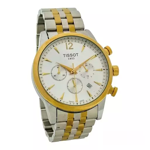 ساعت مچی مردانه تیسوت سه موتوره کرنوگراف  TISSOT 1853 NO2364 SR-GD-WE