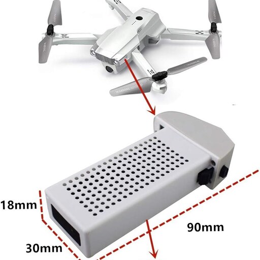 باتری لیتیومی 7.6 ولتی 1300 میلی آمپر ساعت مناسب برای پهباد HS175 Drones برند هولی استون