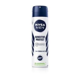 اسپری نیوآ پوست حساس nivea sensitive protect حجم 150 میلی لیتر مناسب آقایان 