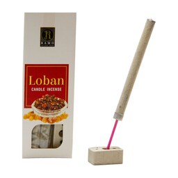 عود کندل رامو مدل لوبان loban candle incense ramo بسته 6 عددی