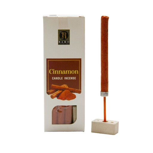 عود کندل رامو مدل دارچین cinnamon candle incense ramo بسته 6 عددی ضخیم