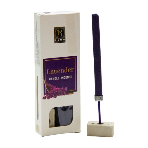 عود کندل رامو مدل لوندر (اسطوخودوس) lavender candle incense ramo بسته 6 عددی