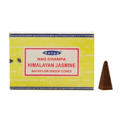 عود آبشاری دست ساز هندی ساتیا مدل هیمالیا جاسمین Satya-Nag Champa Himalayan Jasmine بسته 10 عددی