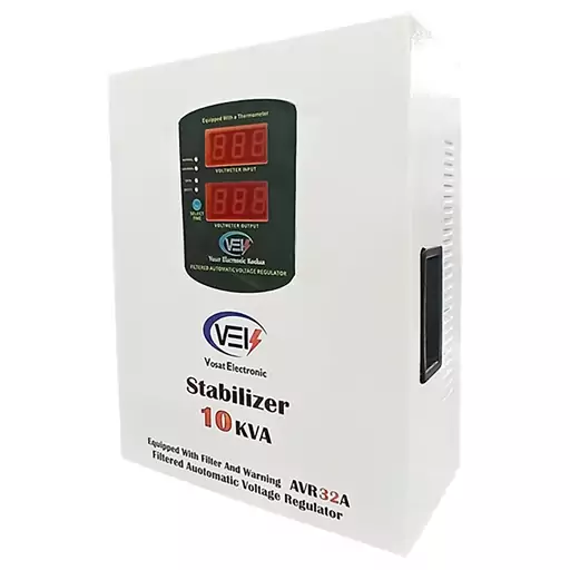 استابلایزر ترانس تقویت برق 10KVA وسعت الکترونیک تکفاز32A