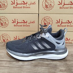 کتونی adidas آدیداس زیره کپسولی مردانه پسرانه رنگ طوسی سایز 41 تا 44 کفی طبی زیره کپسولی لژ 3 سانتی رویه بافت خارجی سبک 