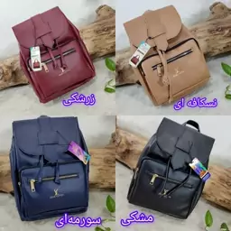 کوله پشتی اسپرت کوله زنانه جنس چرم صنعتی با ابعاد 25 در 34 با کیفیت کوله فانتزی (قبل از سفارش از غرفه دار موجودی گرفته)