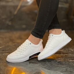 کفش کتونی اسپرت کلاسیک ونس اسکیچرز (Skechers) مردانه و پسرانه رنگ سفید تمام