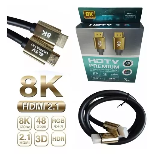 کابل 1.5 متری HDMI پی نت 8K HDTV  ورژن 2.1