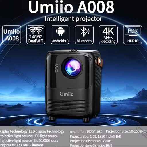 ویدئو پروژکتور اندروید Umiio مدل A008