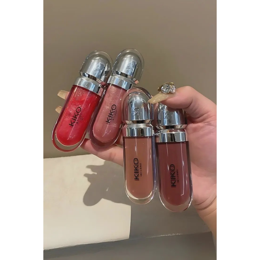 لیپ گلاس کیکو میلانو 3D با اثر سه بعدی مستر کوالیتی KIKO MILANO