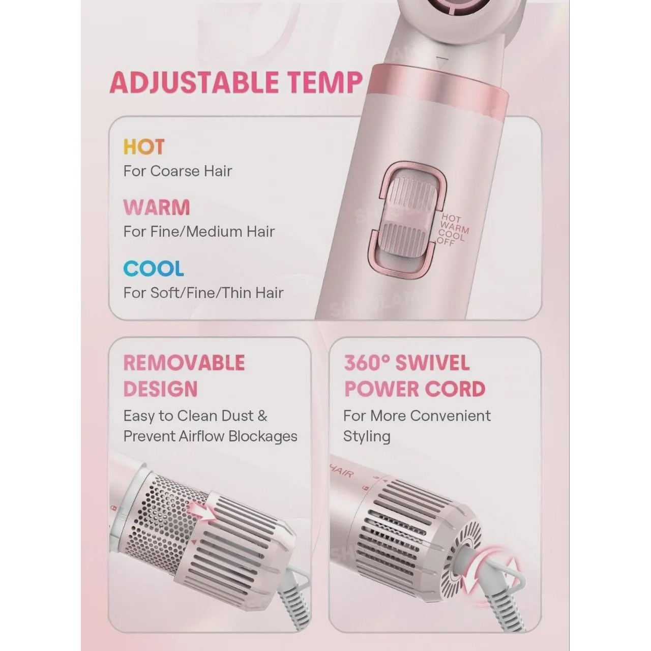 ست سشوار چند کاره شیگلم Blowout Bliss All-In-One Multi-Styler