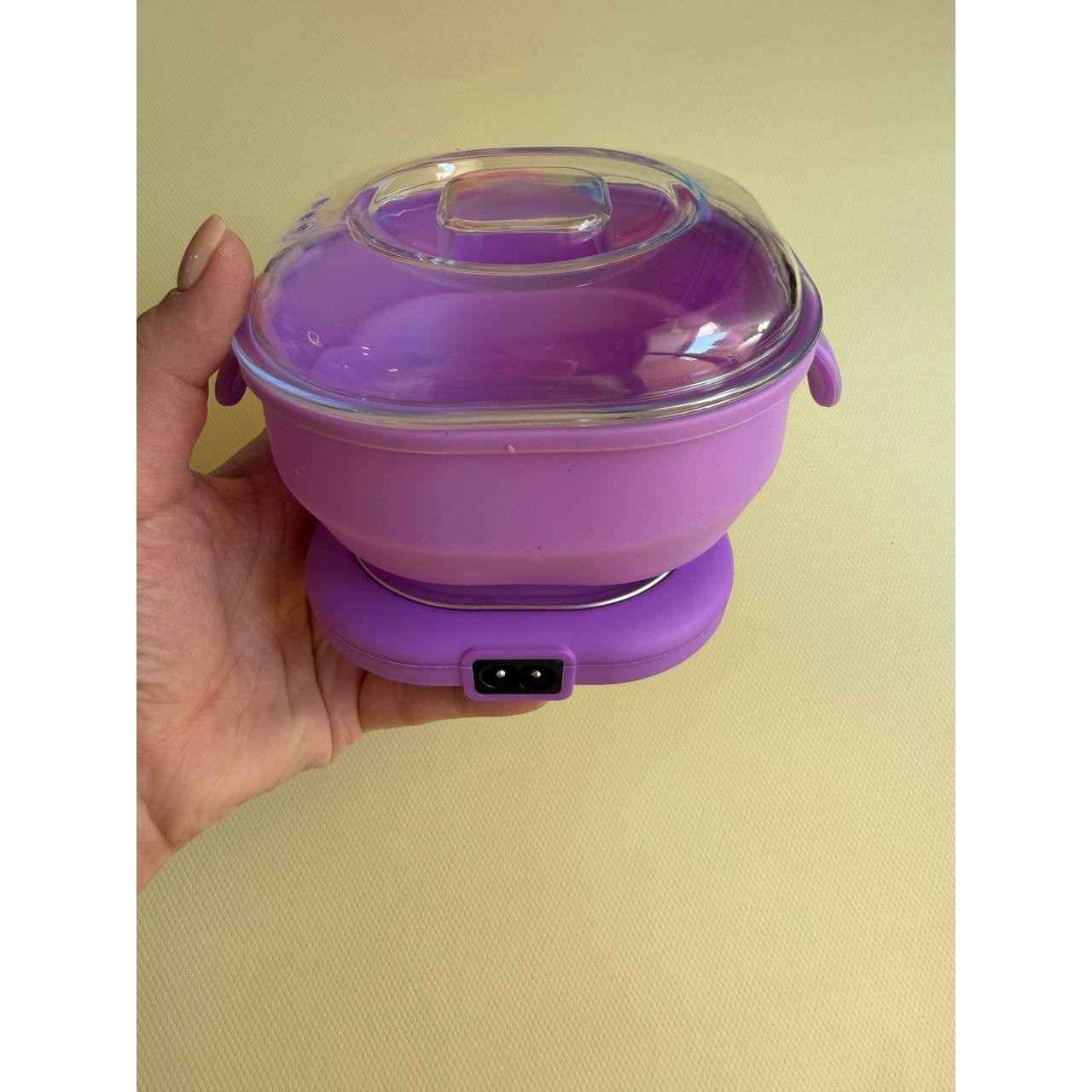 دستگاه ذوب وکس سیلیکونی تاشو Wax Warmer موم گرم کن 400 میلی لیتری 100 واتجدید