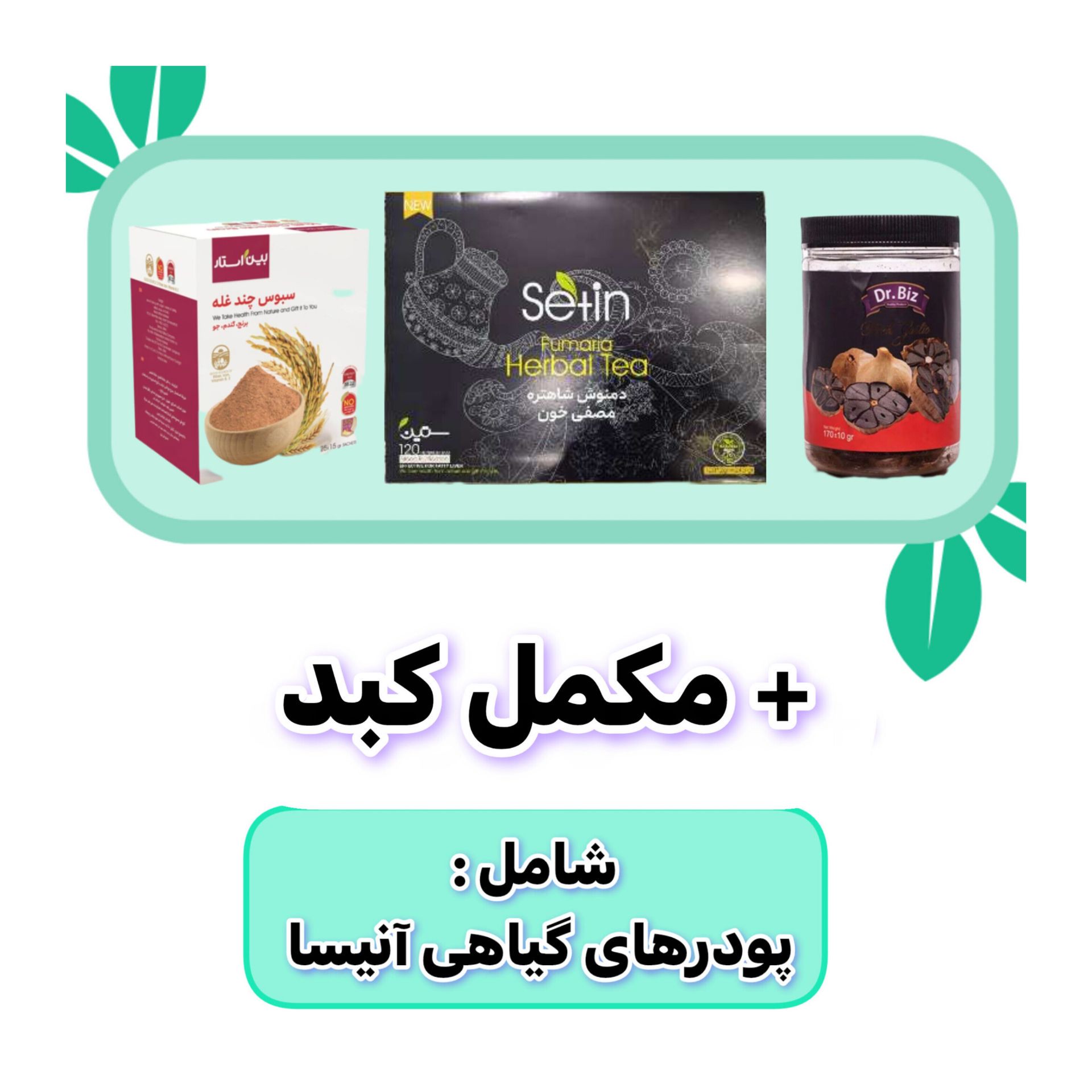 پکیج گیاهی درمان کبد چرب 60 روزه آنیسا