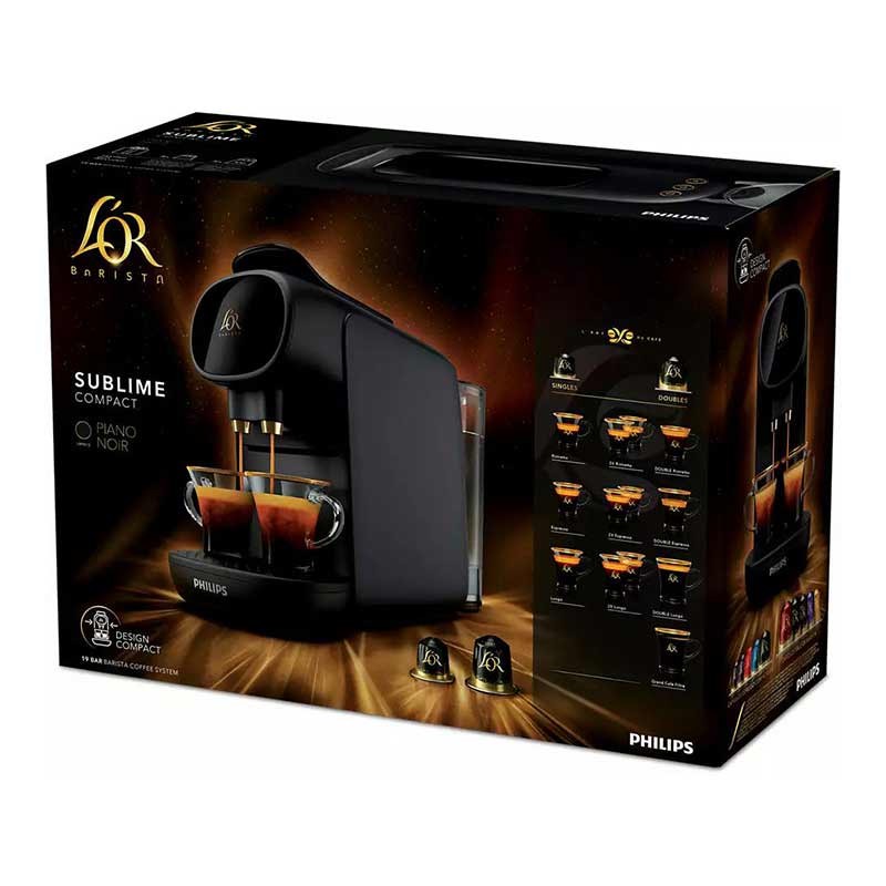 اسپرسوساز کپسولی 800 میلی لیتر فیلیپس مدل L OR Barista Sublime LM9012 با فشار بخار 19 بار، قابلیت تهیه هم زمان 2 فنجا...