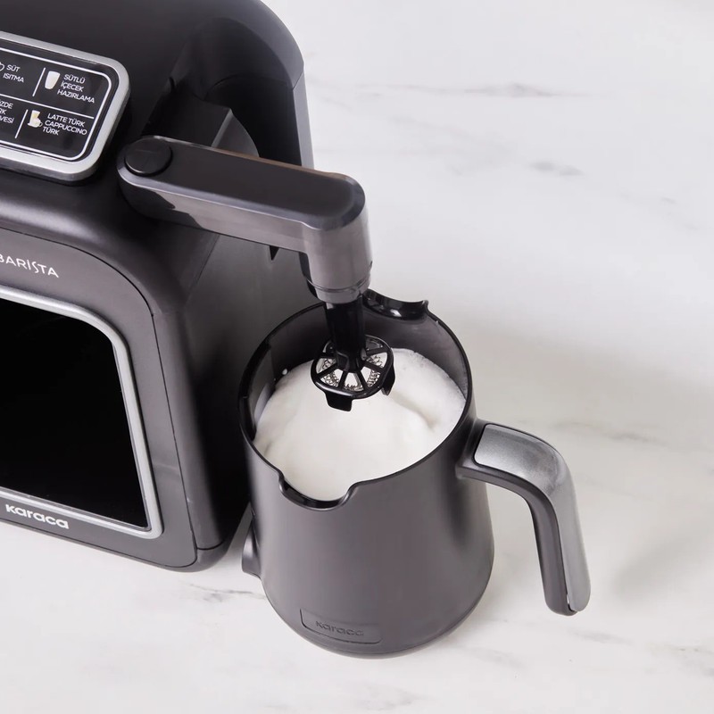 قهوه ساز و چای ساز نیمه اتوماتیک کاراجا مدل Hat r Plus Barista 6 in 1 با توان 1385 وات، مخزن آب 750 میلی لیتر، قابلیت...