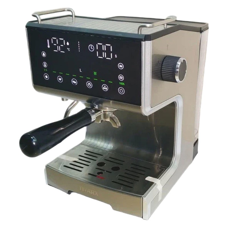 اسپرسوساز 1250 میلی لیتری تیوارکس مدل TX-7170 Plus، با مصرف پودر قهوه، مناسب تهیه اسپرسو، امریکانو و لانگو، دارای 2 ع...