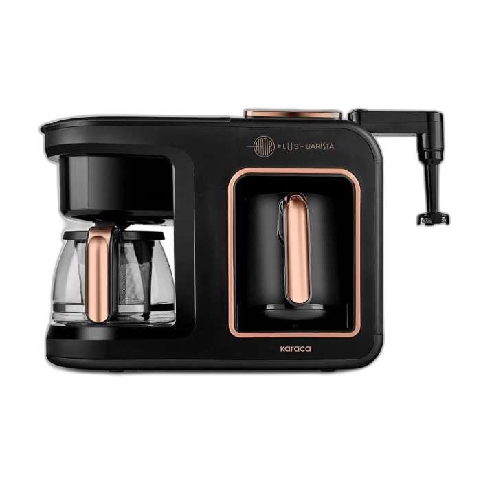 قهوه ساز و چای ساز نیمه اتوماتیک کاراجا مدل Hat r Plus Barista 6 in 1 با توان 1385 وات، مخزن آب 750 میلی لیتر، قابلیت...