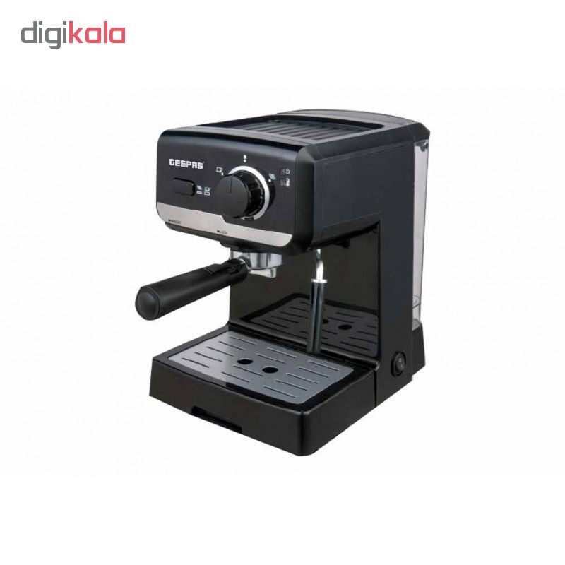 اسپرسوساز خانگی جیپاس مدل GCM6108، مناسب تهیه اسپرسو، کافه لاته و کاپوچینو، دارای 1 عدد نازل قهوه