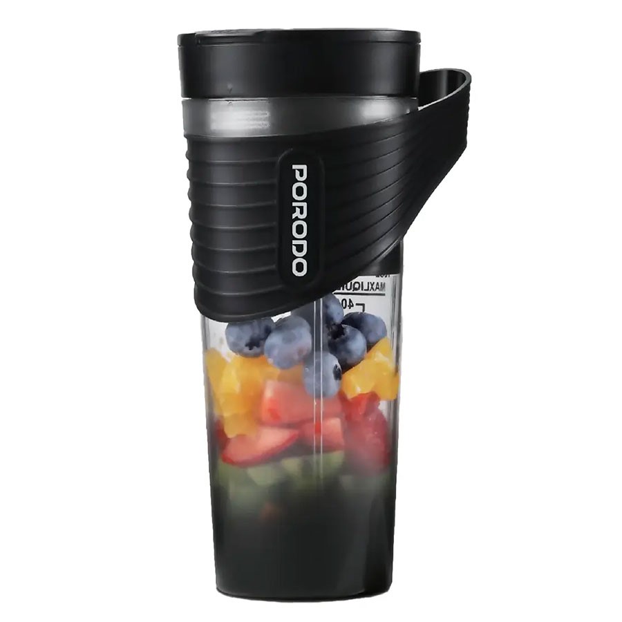 مخلوط کن و شیکر شارژی 460 میلی لیتری Porodo مدل Freshmix Portable Blender LFS204
