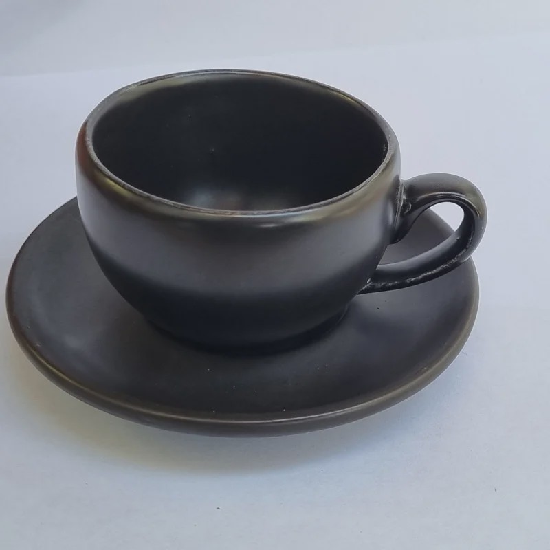 فنجان اسپرسو مشکی مات هتلی 12 پارچه