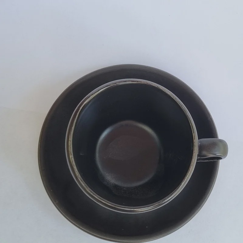 فنجان اسپرسو مشکی مات هتلی 12 پارچه