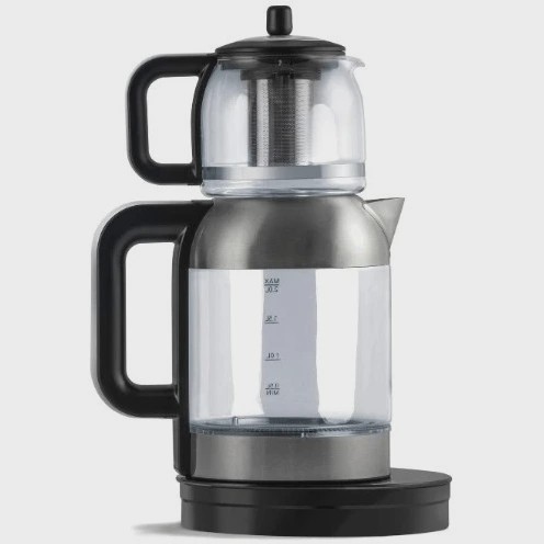 چای ساز ویلز مدل VL4039 ظرفیت 2 لیتر با کتری شیشه ای