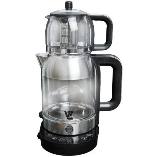 چای ساز ویلز مدل VL4039 ظرفیت 2 لیتر با کتری شیشه ای