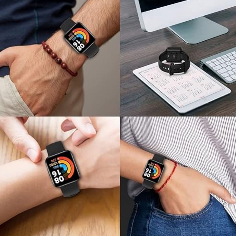 بند مسیر مدل Silicone SGK مناسب برای ساعت هوشمند شیائومی Redmi Watch 2 lite