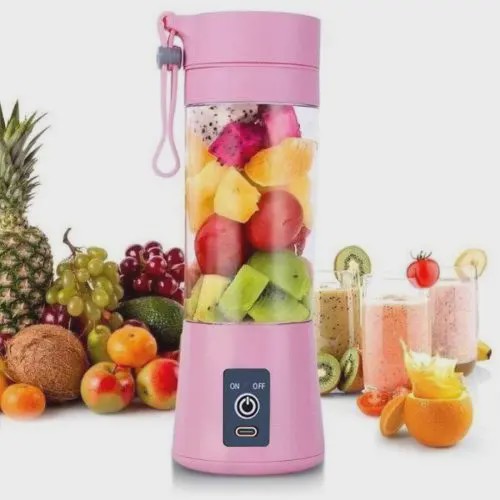 مخلوط کن شارژی JUICE CUP ظرفیت 0.38 لیتر با 6 تیغ اورجینال