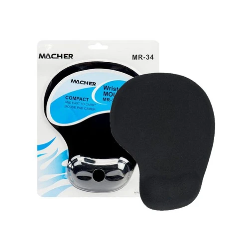 پد موس طبی MACHER مدل MR-34 طراحی ارگونومیک برای کاهش خستگی مچ دست