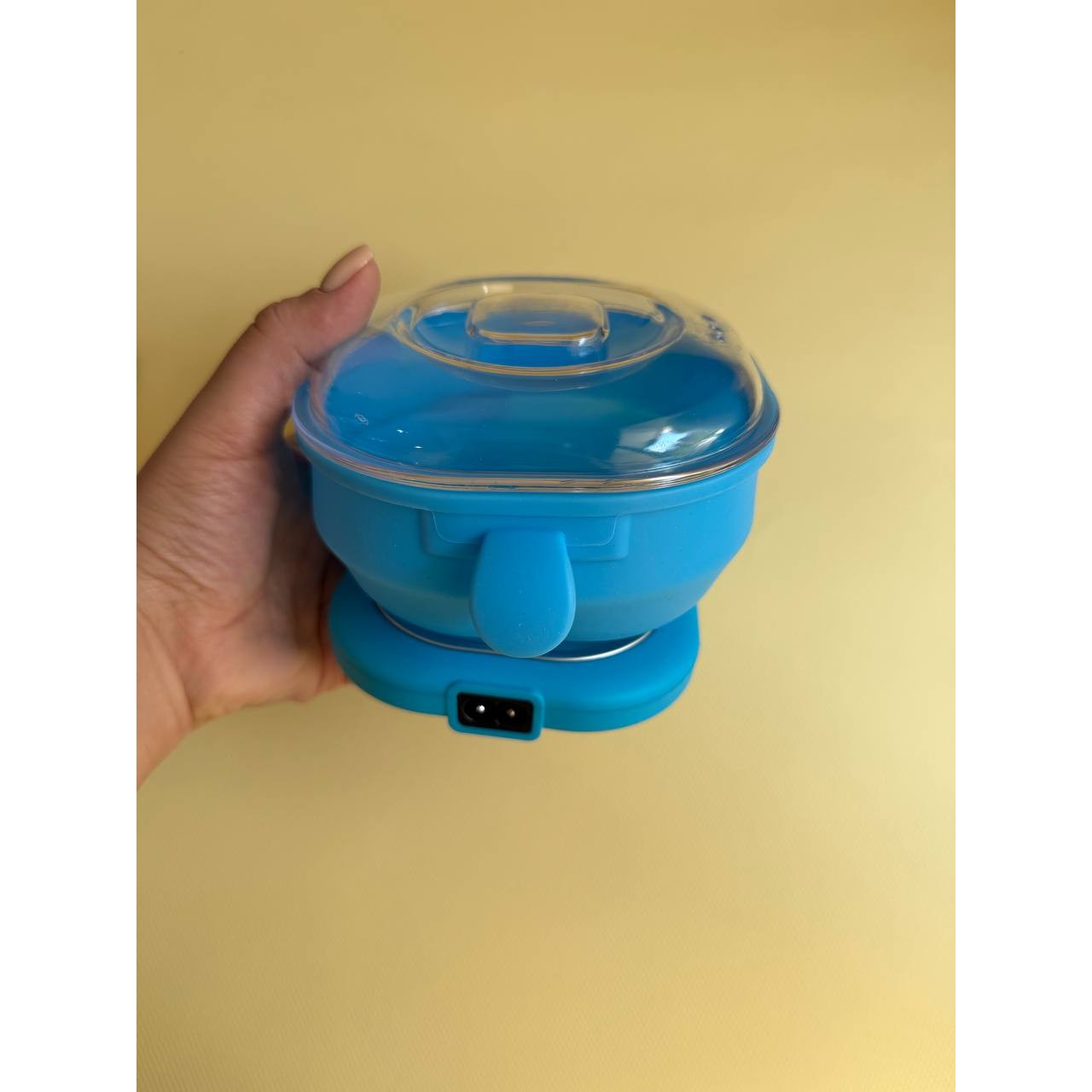 دستگاه ذوب وکس سیلیکونی تاشو Wax Warmer اورجینال موم گرم کن 400 میلی لیتری 100 وات