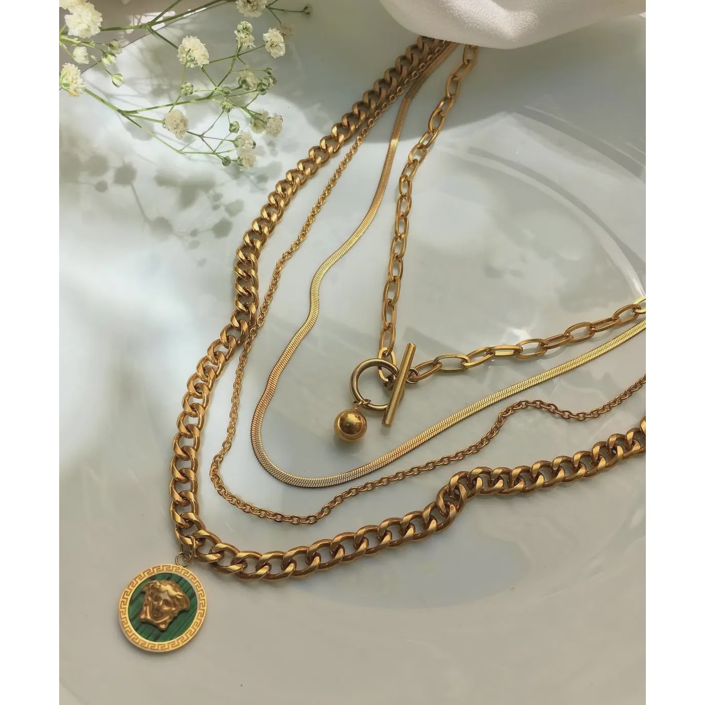 گردنبند چهار لاین ورساچه