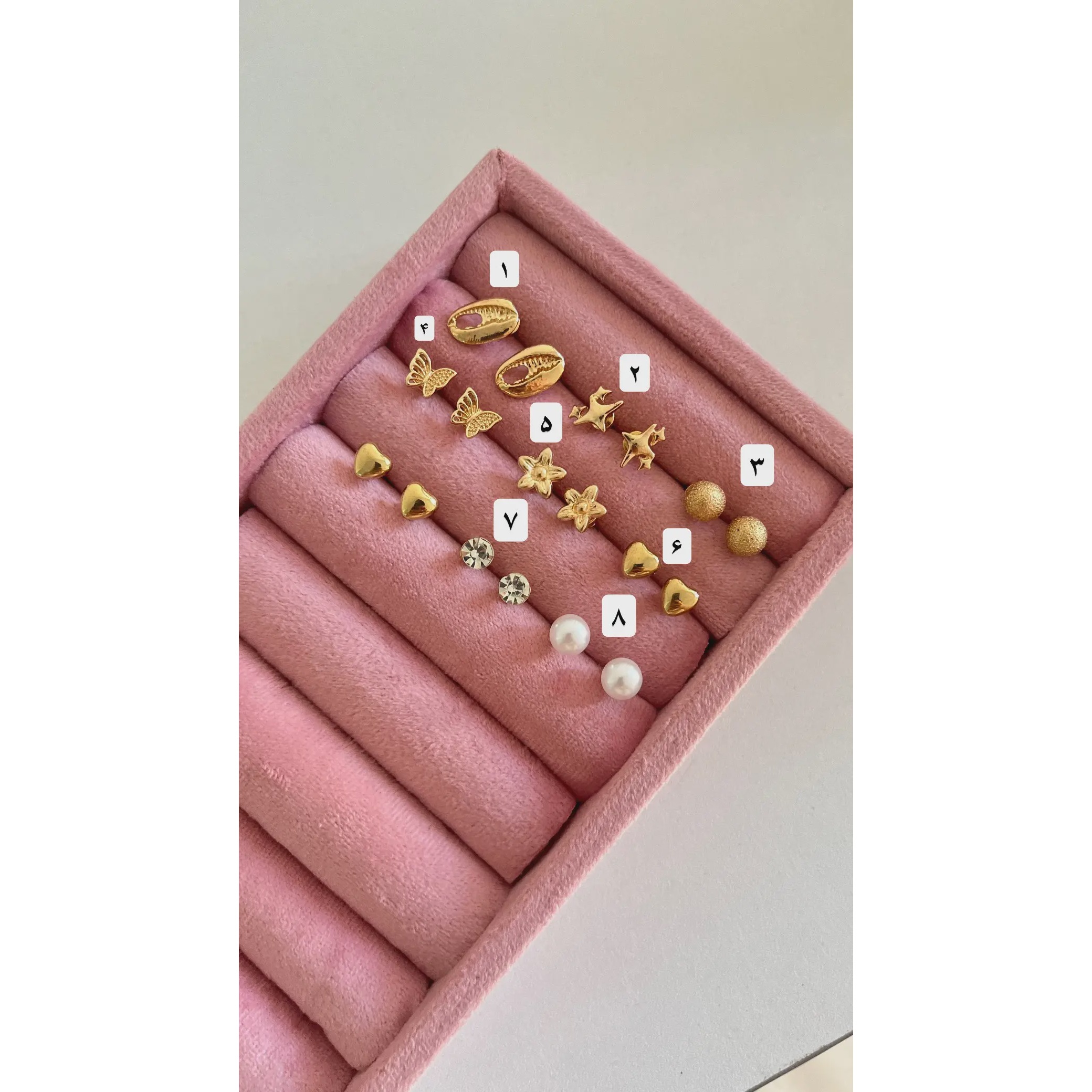 گوشواره ظریف میخی65تومنی